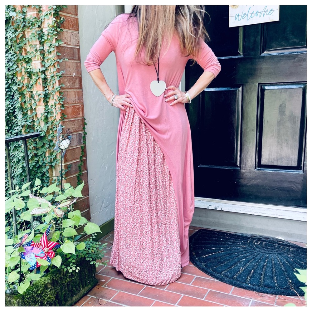 Best selling high low Rose fabulous tunic dress - Picture 6 of 8
